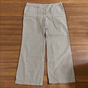 J. Crew Brown Striped pants